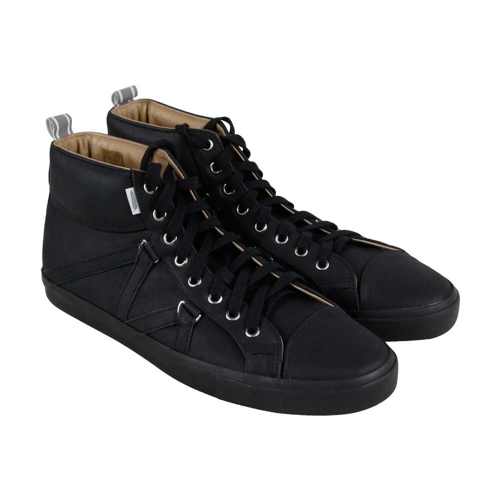 Michael Bastian Signature Sneaker Hi - Black Leather 11